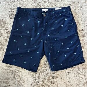 Boto Aruba 8.5” Navy Blue Paddles Swim Trunks size 32